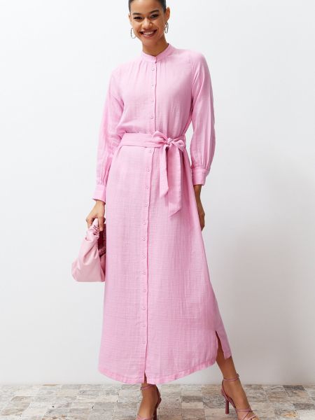 Punutud kleit Trendyol roosa