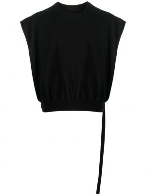 Ärmelloser sweatshirt aus baumwoll Rick Owens schwarz