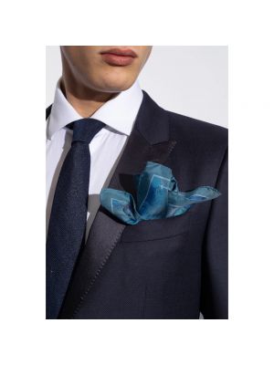 Bufanda de seda Paul Smith azul