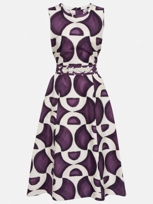 Vestido midi de algodón 's Max Mara violeta