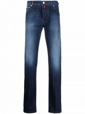 Jeans med normal passform Kiton blå