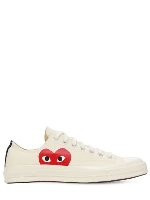 Pamut sneakers Comme Des Garcons Play fekete