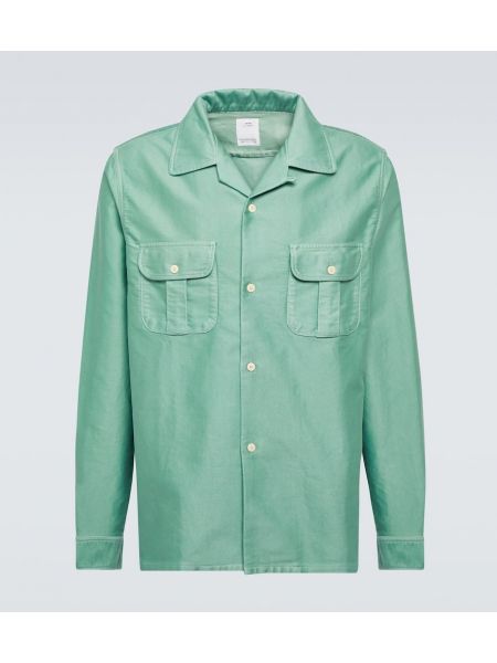 Camicia di cotone Visvim verde