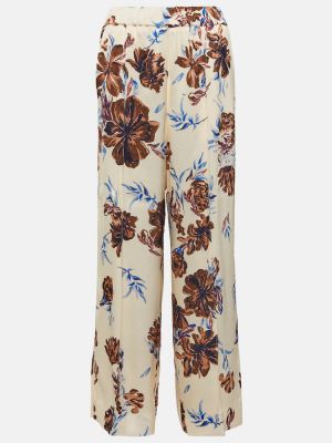 Květinové kalhoty s vysokým pasem relaxed fit Jil Sander