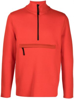 Пуловер с цип Aztech Mountain оранжево