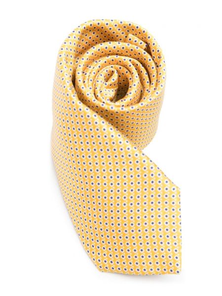 Jedwabny krawat z nadrukiem Corneliani