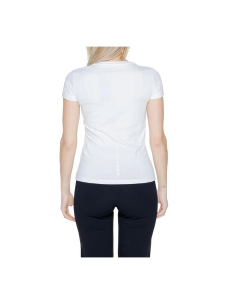 Camiseta de algodón Emporio Armani Ea7 blanco