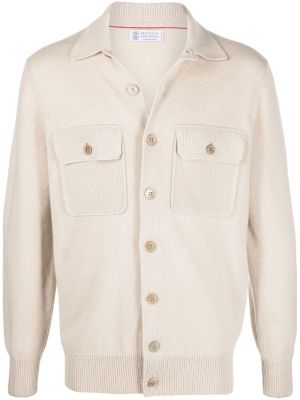 Cashmere strikkegenser med lommer Brunello Cucinelli