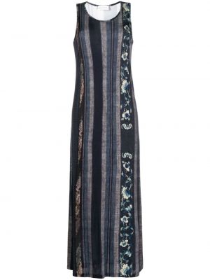 Μάξι φόρεμα με σχέδιο Pierre-louis Mascia μπλε