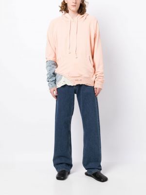 Kokvilnas kapučdžemperis Greg Lauren rozā