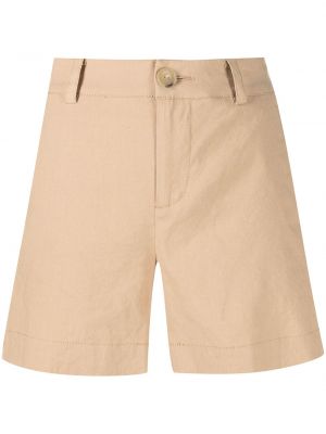 Pantalones cortos de cintura alta Vince marrón