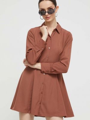 Mini haljina Abercrombie & Fitch smeđa