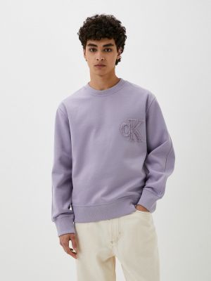 Свитшот Calvin Klein Jeans фиолетовый