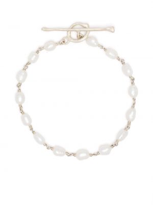 Bracciale con perline Claire English bianco