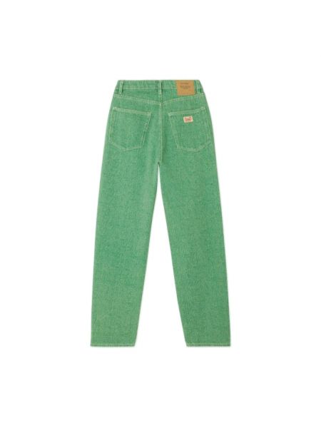 Vaqueros rectos de algodón American Vintage verde