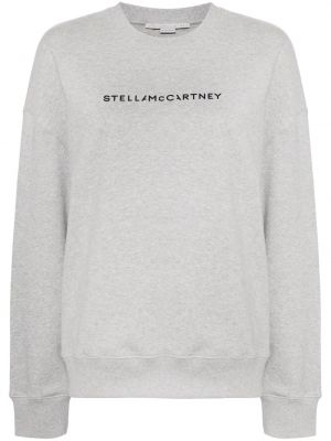 Sweatshirt aus baumwoll mit print Stella Mccartney grau