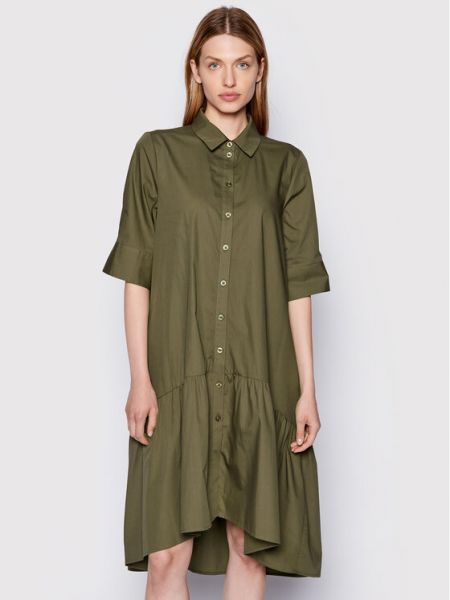Платье-рубашка свободного кроя Gestuz зеленый