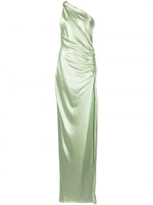 Hedvábné šaty Michelle Mason zelené