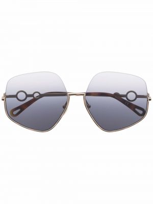 Okulary przeciwsłoneczne oversize Chloé Eyewear złote