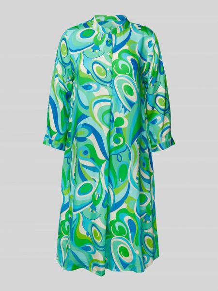 Sukienka midi z wiskozy Emily Van Den Bergh zielona