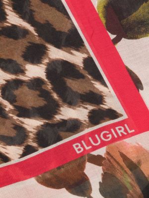 Leopardí květinový šál s potiskem Blugirl