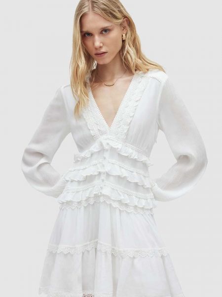 Biała sukienka mini Allsaints