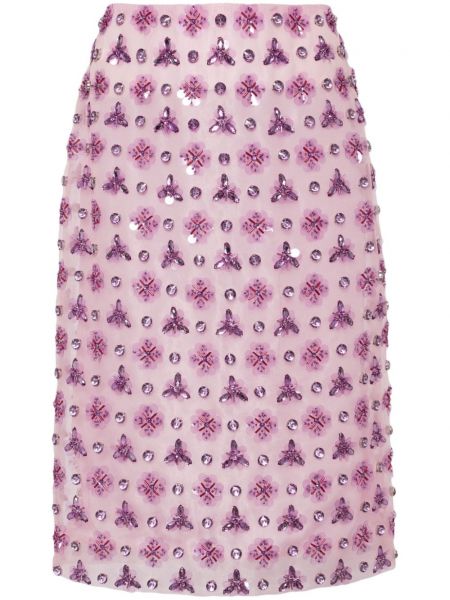 Suknja pencil Des Phemmes ružičasta