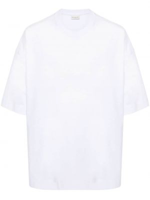 Bavlněné tričko Dries Van Noten bílé
