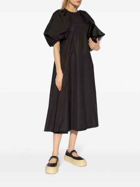Midi šaty Noir Kei Ninomiya černé