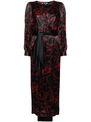 Svilena ukrojena obleka s potiskom z abstraktnimi vzorci Chanel Pre-owned