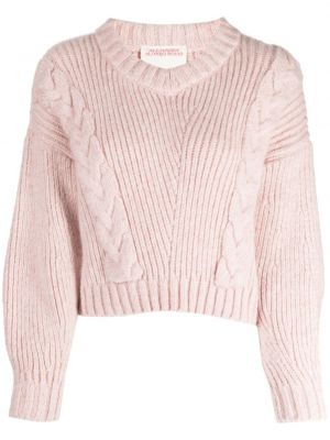 Sweter z kaszmiru Alejandra Alonso Rojas różowy