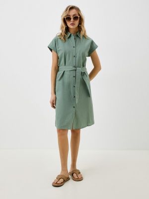 Зеленое платье-рубашка Fine Joyce