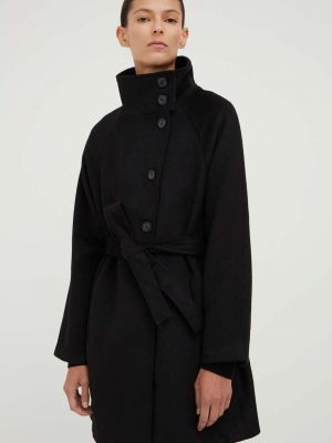 Вълнено палто Bruuns Bazaar черно