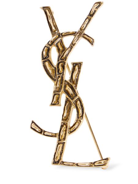 Broche Saint Laurent dorado