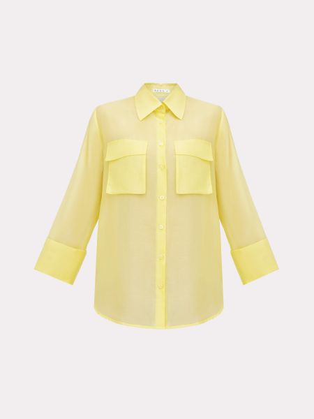 Рубашка с длинным рукавом A.g.n.a желтая