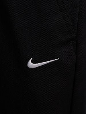 Сhinosy bawełniane Nike czarne