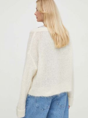 Gyapjú pulóver American Vintage bézs