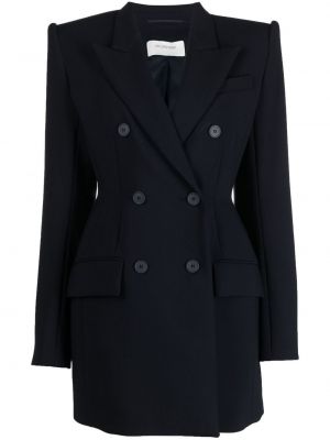 Ull dobbeltspent blazer Sportmax blå