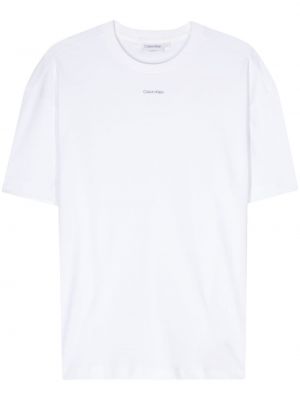 T-shirt aus baumwoll mit print Calvin Klein weiß