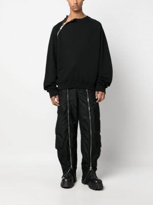 Pullover mit reißverschluss aus baumwoll Heliot Emil schwarz