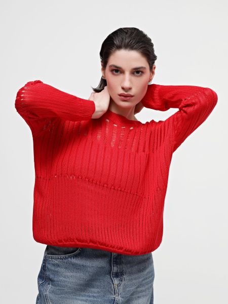 Красный свитер из вискозы Sewel
