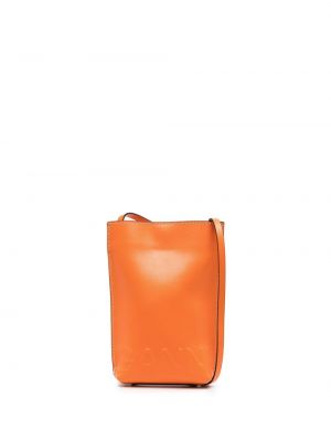 Чанта през рамо Ganni оранжево