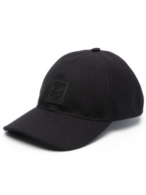 Памучна шапка с козирки Loewe черно