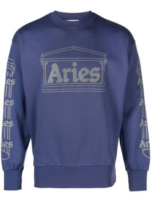 Sweatshirt aus baumwoll mit print mit rundem ausschnitt Aries