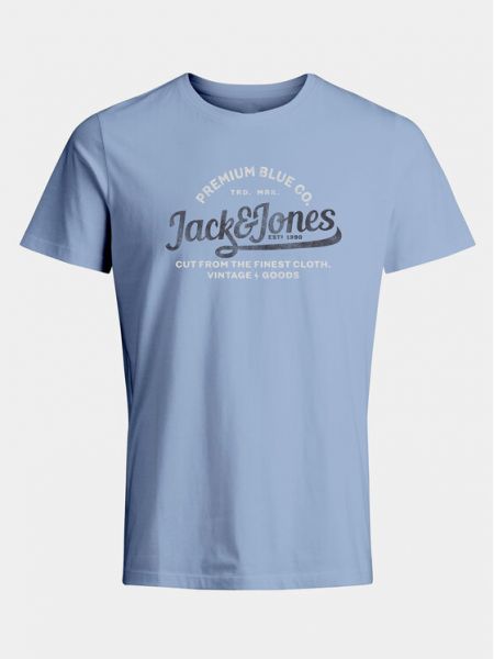 Тениска Jack&jones синьо