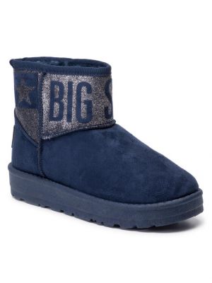 Ilgaauliai batai su žvaigždės raštu Big Star Shoes mėlyna