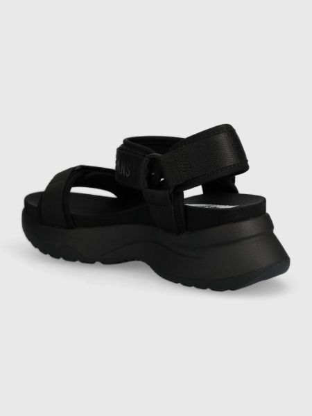 Sandale cu platformă Pepe Jeans negru