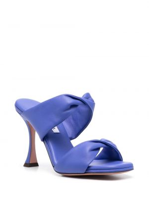 Sandales en cuir Aquazzura bleu