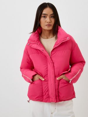 Утепленная демисезонная куртка Moki розовая