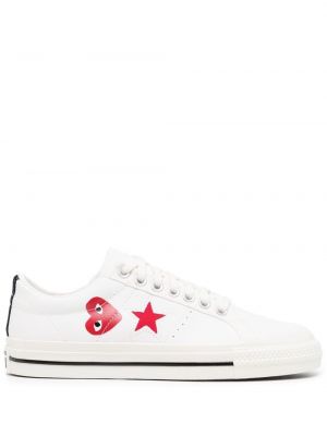 Sneakerși cu stele Comme Des Garçons Play X Converse